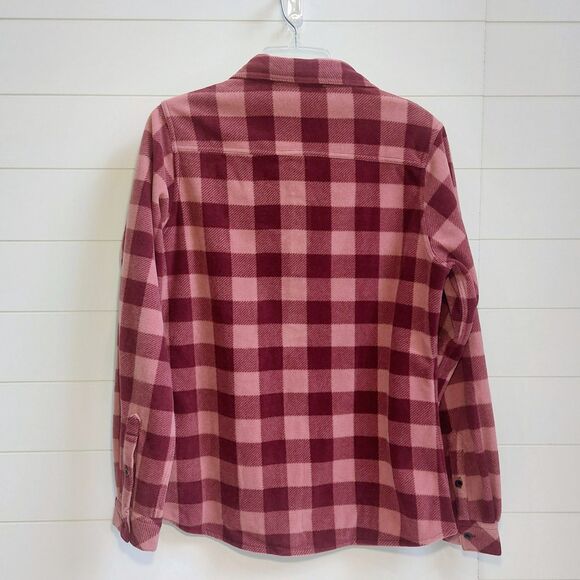 Legendary Whitetails Trail Guide Fleece Shirt Women's Med. Elderberry Plaid NEW! - Picture 3 of 10